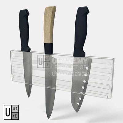 Acrylic Wall-Mounted Knife Rack
