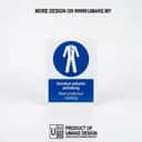 Wear Protective Clothing Mandatory Sign (Gunakan Pakaian Pelindung) | PPE Safety Signage — 1.5mm PVC HIPS view 1