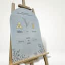 Custom Acrylic Wedding Welcome Board view 1