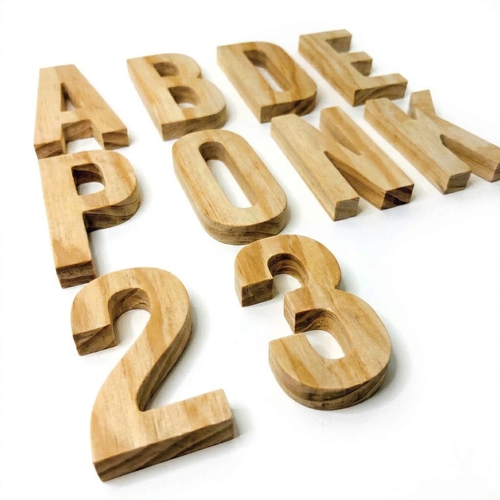 Wood letter sign — studio cover