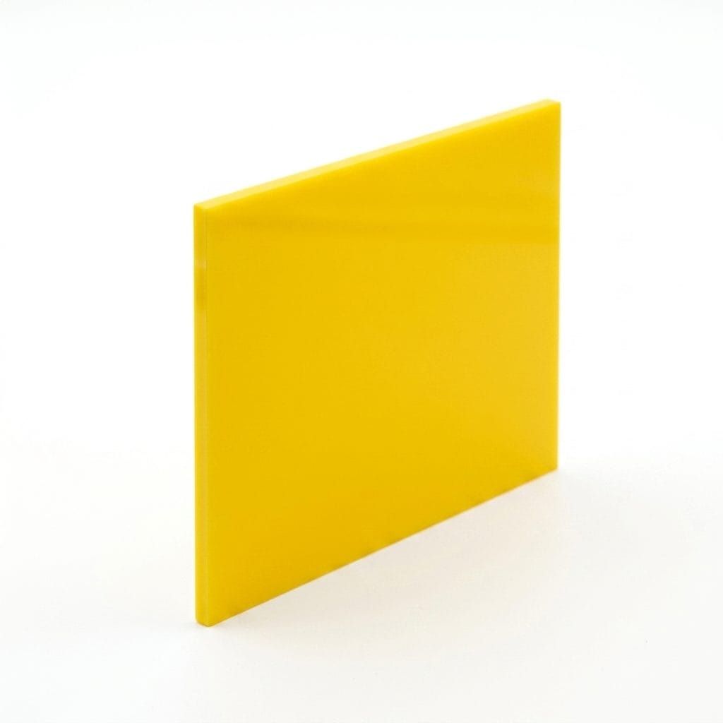 Yellow Acrylic Sheet 3mm (Custom Cut)