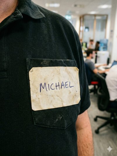 Printed sticker nametags peeling off before lunch break